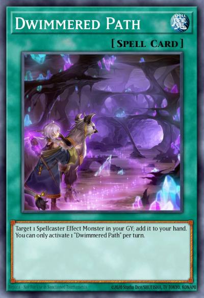 Dwimmered Path Super Rare SR08-EN041 Structure Deck Order of the Spellcasters Yugioh card