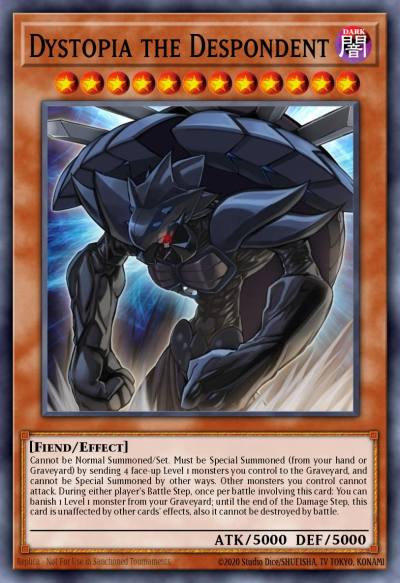 Dystopia the Despondent Super Rare INOV-ENSE1 Invasion Vengeance Special Edition Yugioh card
