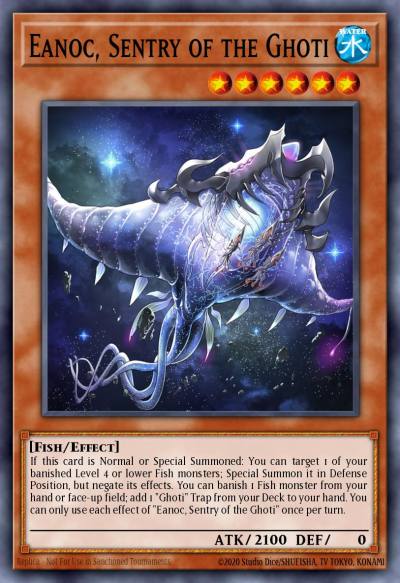 Eanoc Sentry of the Ghoti Common POTE-EN088 Power of the Elements Yugioh card