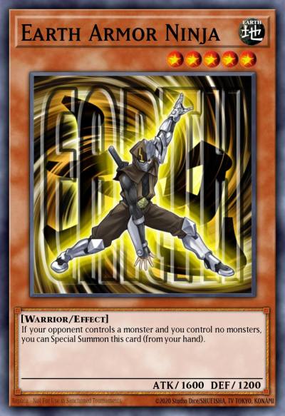 Earth Armor Ninja Common ORCS-EN016 Order of Chaos Yugioh card