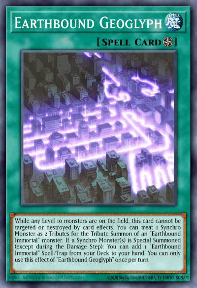 Earthbound Geoglyph Super Rare LED5-EN026 Legendary Duelists Immortal Destiny Yugioh card