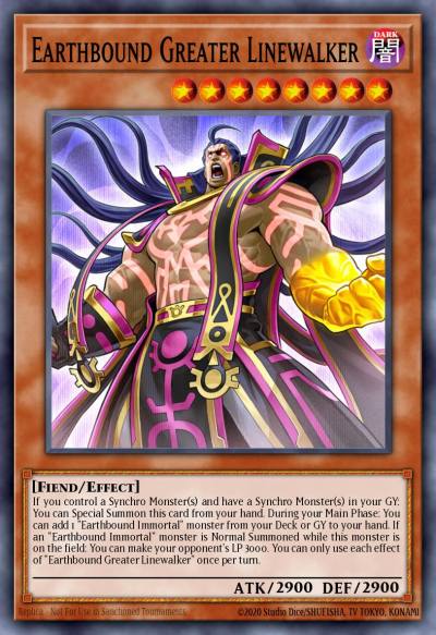 Earthbound Greater Linewalker Ultra Rare LED5-EN023 Legendary Duelists Immortal Destiny Yugioh card