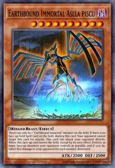 Earthbound Immortal Aslla piscu Secret Rare CT06-ENS02 Collectible Tins Exclusive 2009 Yugioh card