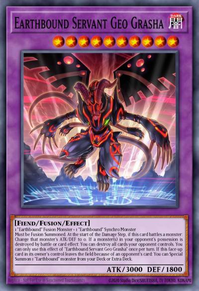 Earthbound Servant Geo Grasha Super Rare MZMI-EN031 Maze of Millennia Yugioh card