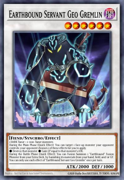 Earthbound Servant Geo Gremlin Rare MZMI-EN032 Maze of Millennia Yugioh card