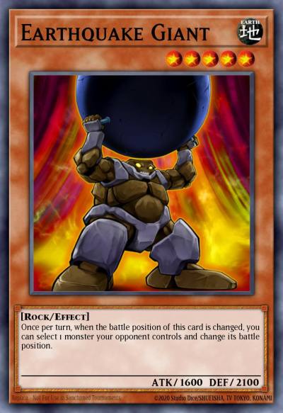 Earthquake Giant Common DREV-EN001 Duelist Revolution Yugioh card