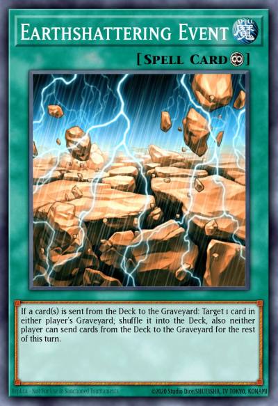 Earthshattering Event Prismatic Secret Rare WSUP-EN042 World Superstars Yugioh card