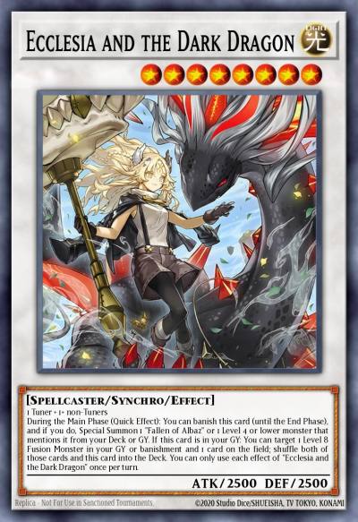 Ecclesia and the Dark Dragon Secret Rare BPRO-EN041 Burst Protocol Yugioh card