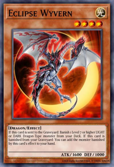 Eclipse Wyvern Super Rare SDDC-EN003 Dragons Collide Structure Deck Yugioh card