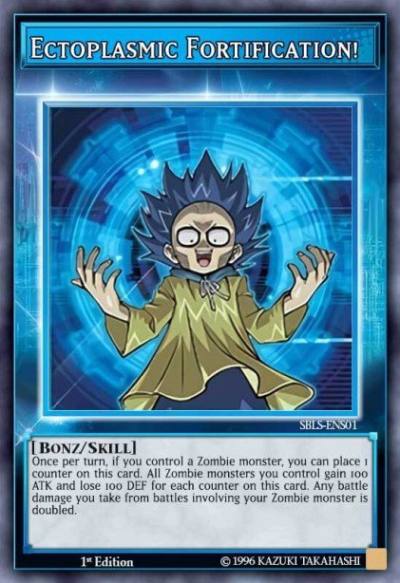 Ectoplasmic Fortification Super Rare SBLS-ENS01 Speed Duel Arena of Lost Souls Yugioh card