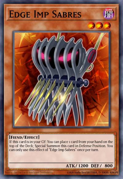 Edge Imp Sabres Super Rare FUEN-EN018 Fusion Enforcers Yugioh card