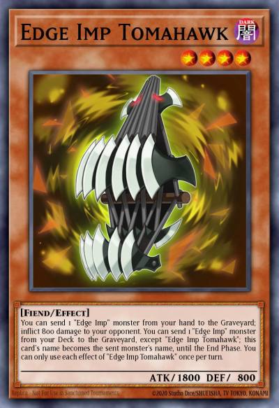 Edge Imp Tomahawk Rare CROS-EN014 Crossed Souls Yugioh card