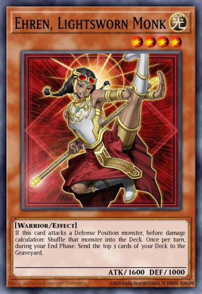 Ehren Lightsworn Monk Super Rare CT08-EN016 Collectible Tins 2011 Wave 2 Yugioh card