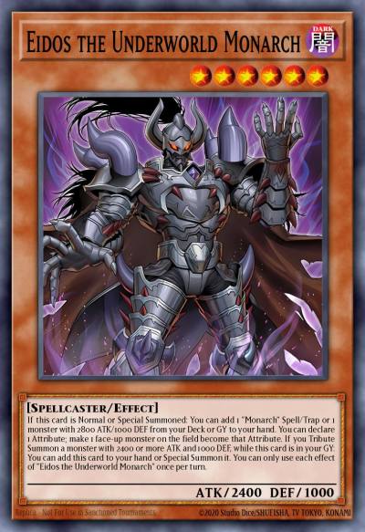 Eidos the Underworld Monarch Starlight Rare DUAD-EN017 Duelists Advance Yugioh card