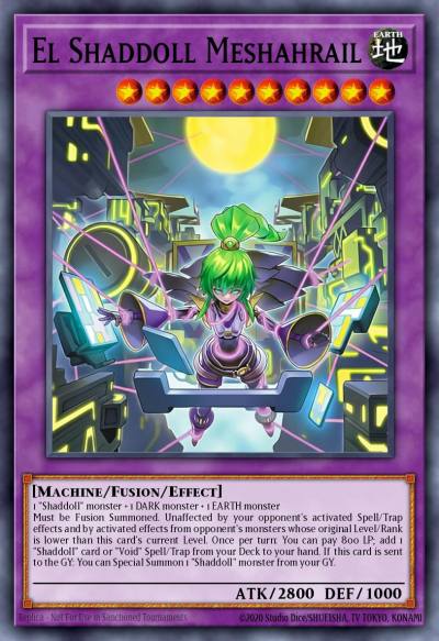 El Shaddoll Meshahrail Starlight Rare BLGG-EN022 Battles of Legend: Glorious Gallery Yugioh card