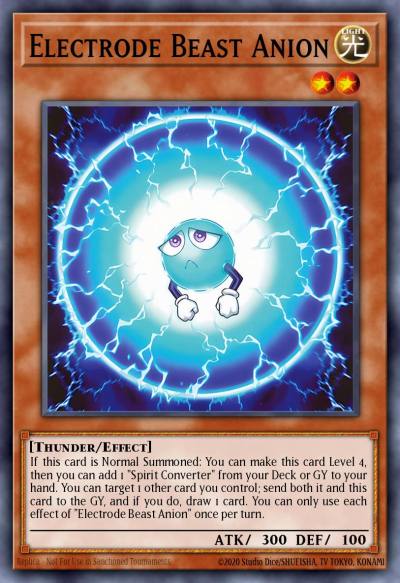 Electrode Beast Anion Ultra Rare BLTR-EN033 Battles of Legend Terminal Revenge Yugioh card