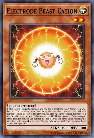 Electrode Beast Cation Ultra Rare BLTR-EN032 Battles of Legend Terminal Revenge Yugioh card