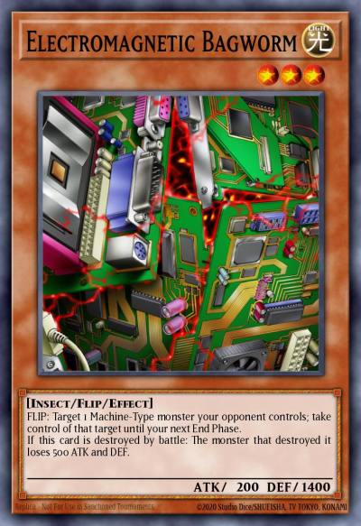 Electromagnetic Bagworm Common ABYR-EN090 Abyss Rising Yugioh card