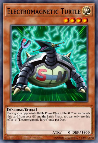 Electromagnetic Turtle Common EGS1-EN013 Egyptian God Deck Slifer the Sky Dragon Yugioh card