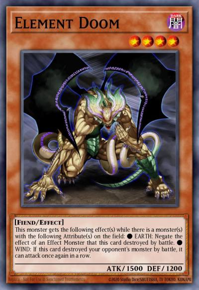 Element Doom Common DR3-EN131 Dark Revelation Volume 3 Yugioh card