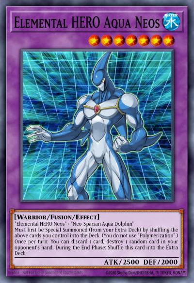 Elemental HERO Aqua Neos Rare DP03-EN012 Duelist Pack Jaden Yuki 2 Yugioh card