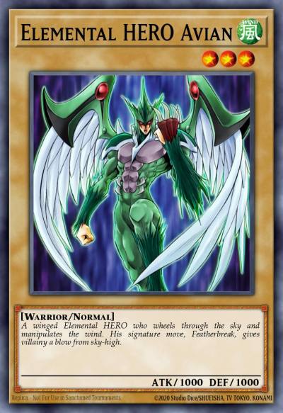 Elemental HERO Avian Common DR3-EN181 Dark Revelation Volume 3 Yugioh card