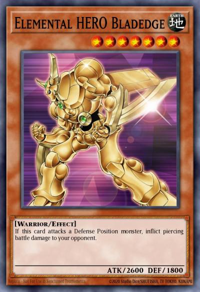 Elemental HERO Bladedge Super Rare DR04-EN067 Dark Revelation Volume 4 Yugioh card