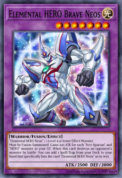 Elemental HERO Brave Neos Super Rare SAST-EN035 Savage Strike Yugioh card