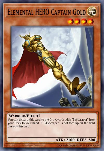 Elemental HERO Captain Gold Rare DP06-EN004 Duelist Pack Jaden Yuki 3 Yugioh card