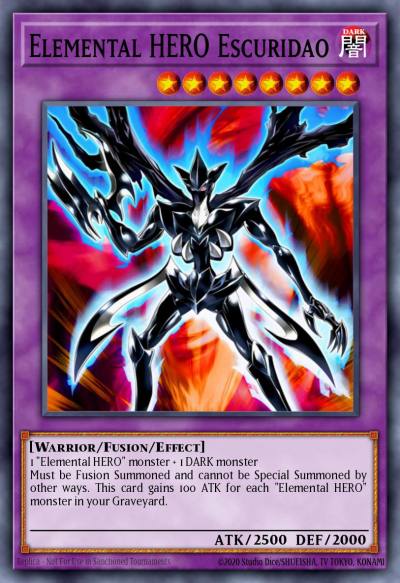 Elemental HERO Escuridao Secret Rare BLAR-EN056 Battles of Legend Armageddon Yugioh card
