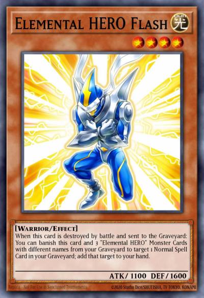 Elemental HERO Flash Common GENF-EN090 Generation Force Yugioh card