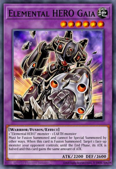 Elemental HERO Gaia Secret Rare ANPR-EN099 Ancient Prophecy Yugioh card