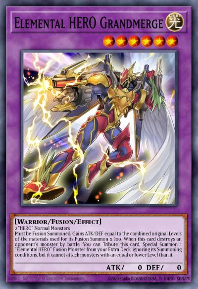 Elemental HERO Grandmerge Ultra Rare DUPO-EN004 Duel Power Yugioh card