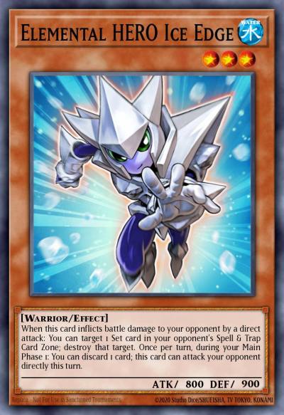 Elemental HERO Ice Edge Common AP01-EN018 Astral Pack One Yugioh card