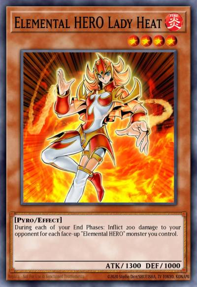 Elemental HERO Lady Heat Common LCGX-EN038 Legendary Collection 2 The Duel Academy Years Mega Pack Yugioh card