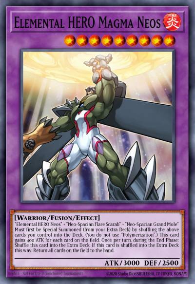 Elemental HERO Magma Neos Super Rare LCGX-EN064 Legendary Collection 2 The Duel Academy Years Mega Pack Yugioh card