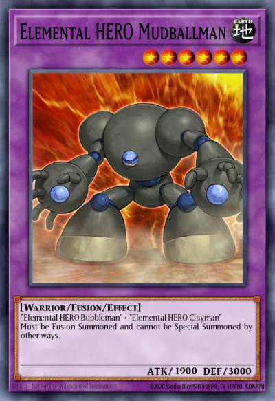 Elemental HERO Mudballman Super Rare LCGX-EN053 Legendary Collection 2 The Duel Academy Years Mega Pack Yugioh card