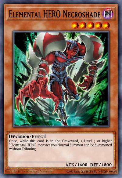 Elemental HERO Necroshade Duel Terminal Normal Parallel Rare DT04-EN007 Duel Terminal 4 Yugioh card