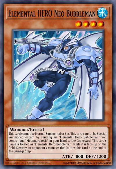 Elemental HERO Neo Bubbleman Common DR04-EN124 Dark Revelation Volume 4 Yugioh card