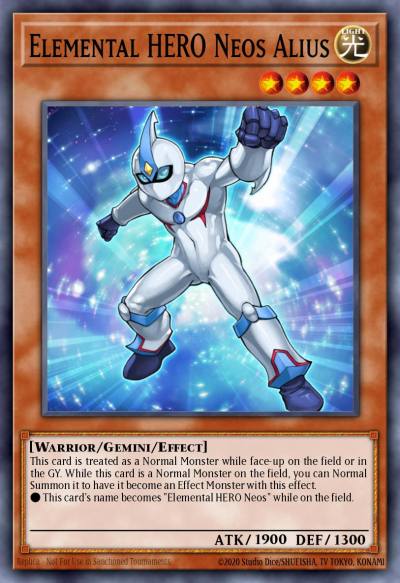 Elemental HERO Neos Alius Ultra Rare BLAR-EN053 Battles of Legend Armageddon Yugioh card