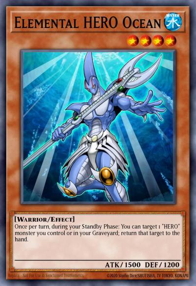 Elemental HERO Ocean Rare CP07-EN006 Champion Pack Game Seven Yugioh card