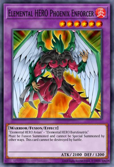 Elemental HERO Phoenix Enforcer Rare DR04-EN212 Dark Revelation Volume 4 Yugioh card