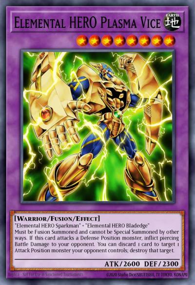 Elemental HERO Plasma Vice Secret Rare CT04-EN006 Collectible Tins 2007 Wave 2 Yugioh card