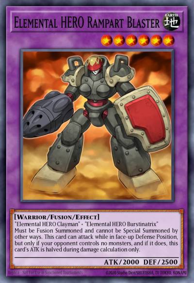 Elemental HERO Rampart Blaster Rare DR04-EN093 Dark Revelation Volume 4 Yugioh card