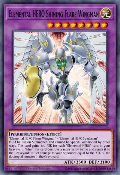 Elemental HERO Shining Flare Wingman Ultra Rare BLAR-EN054 Battles of Legend Armageddon Yugioh card