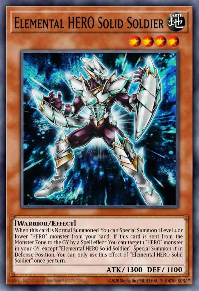 Elemental HERO Solid Soldier Ultra Rare CT15-EN003 2018 Mega-Tins Yugioh card