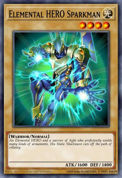 Elemental HERO Sparkman Common STAS-EN001 2-Player Starter Set Yugioh card
