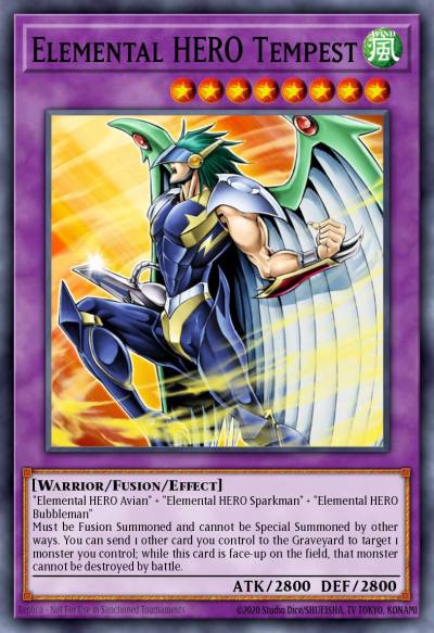 Elemental HERO Tempest Super Rare DR04-EN094 Dark Revelation Volume 4 Yugioh card