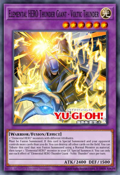 Elemental HERO Thunder Giant - Voltic Thunder Collector's Rare MZMU-EN029 Maze of Muertos Yugioh card