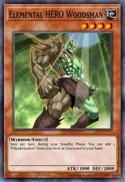 Elemental HERO Woodsman Duel Terminal Rare Parallel Rare DT04-EN058 Duel Terminal 4 Yugioh card